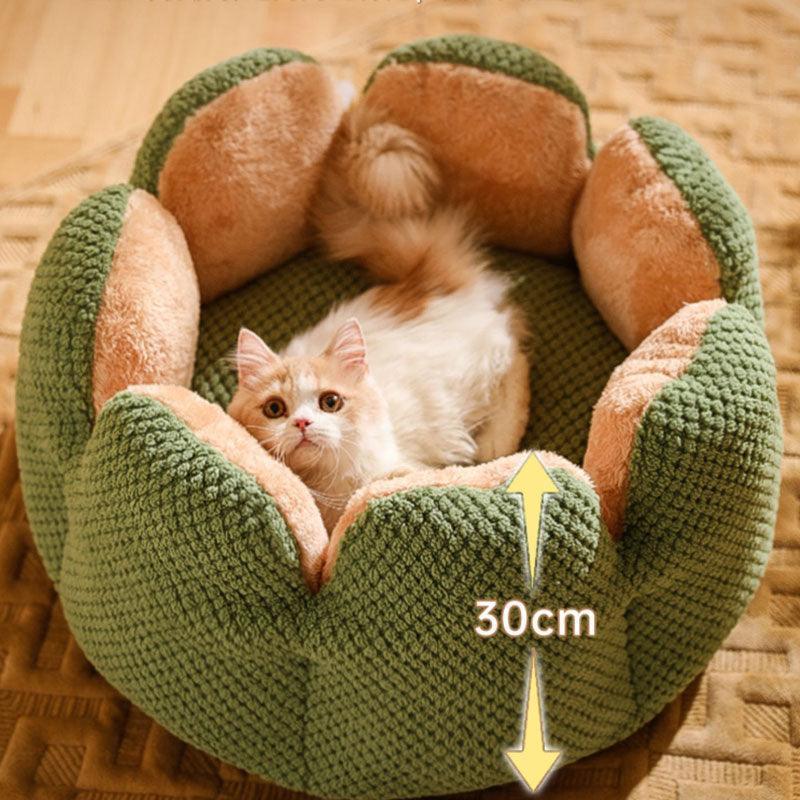 Kennel Flower Cat Bed Nest Washable 3 Color Cushion