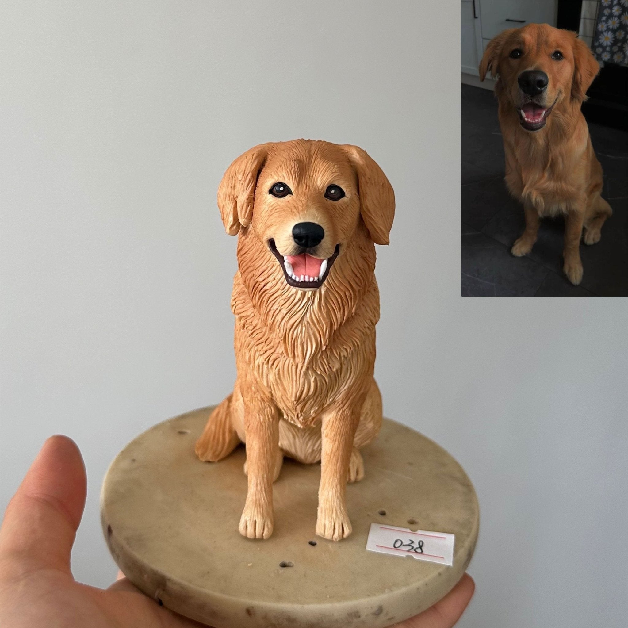 Personalized Handmade Life-Like Full Body Pet Figurine