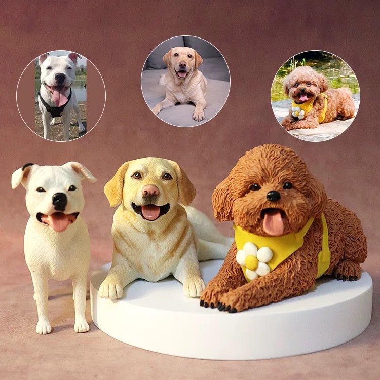 Personalized Handmade Life-Like Full Body Pet Figurine