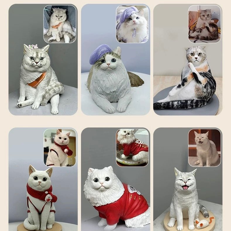 Personalized Handmade Life-Like Full Body Pet Figurine