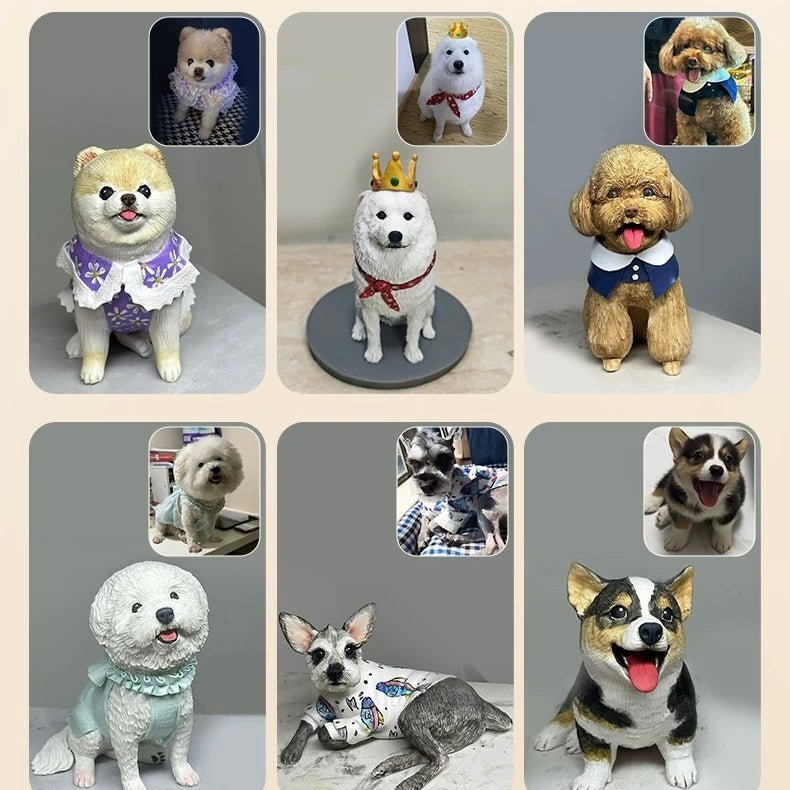 Personalized Handmade Life-Like Full Body Pet Figurine
