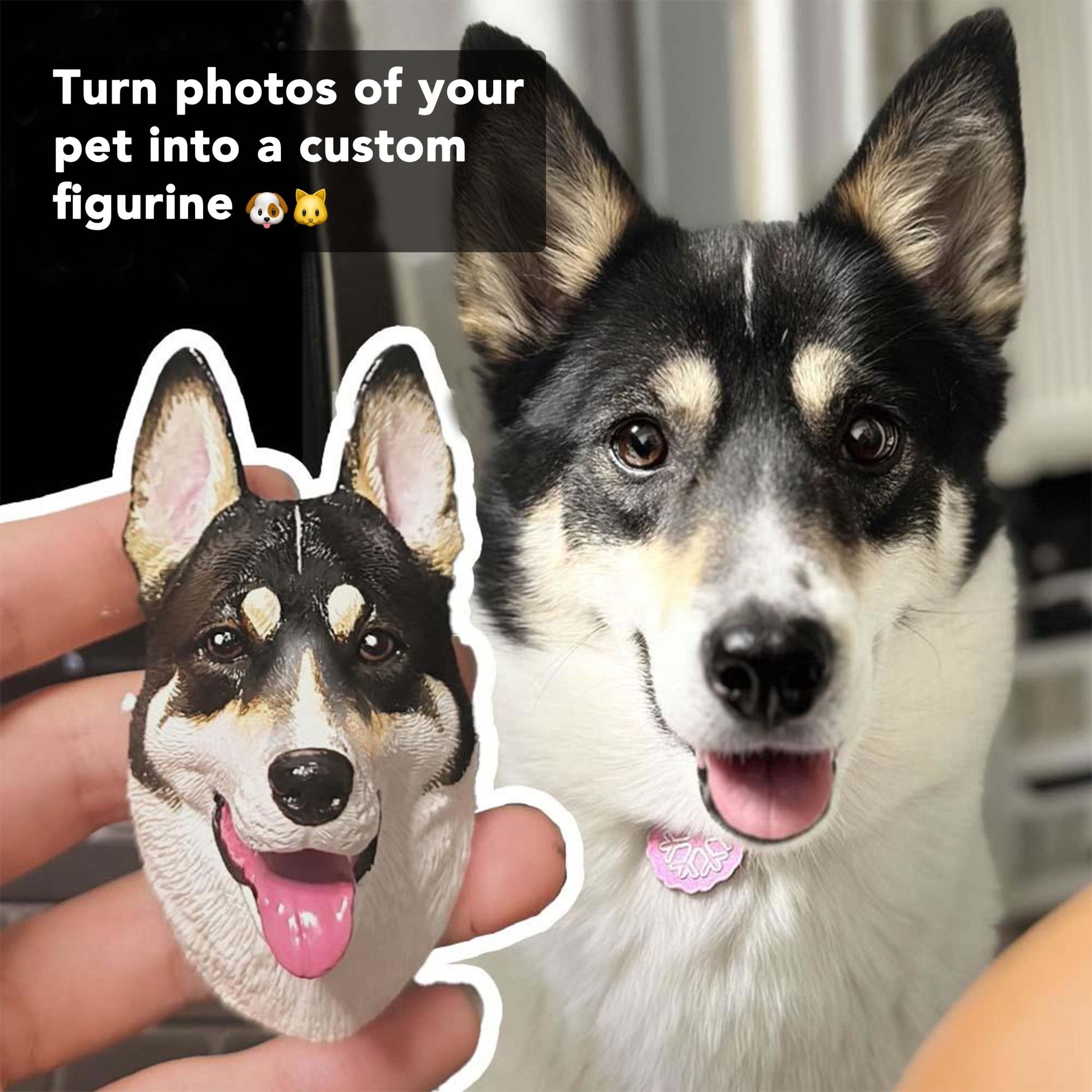 Personalized Magnetic 3D Pet Head Figurine™