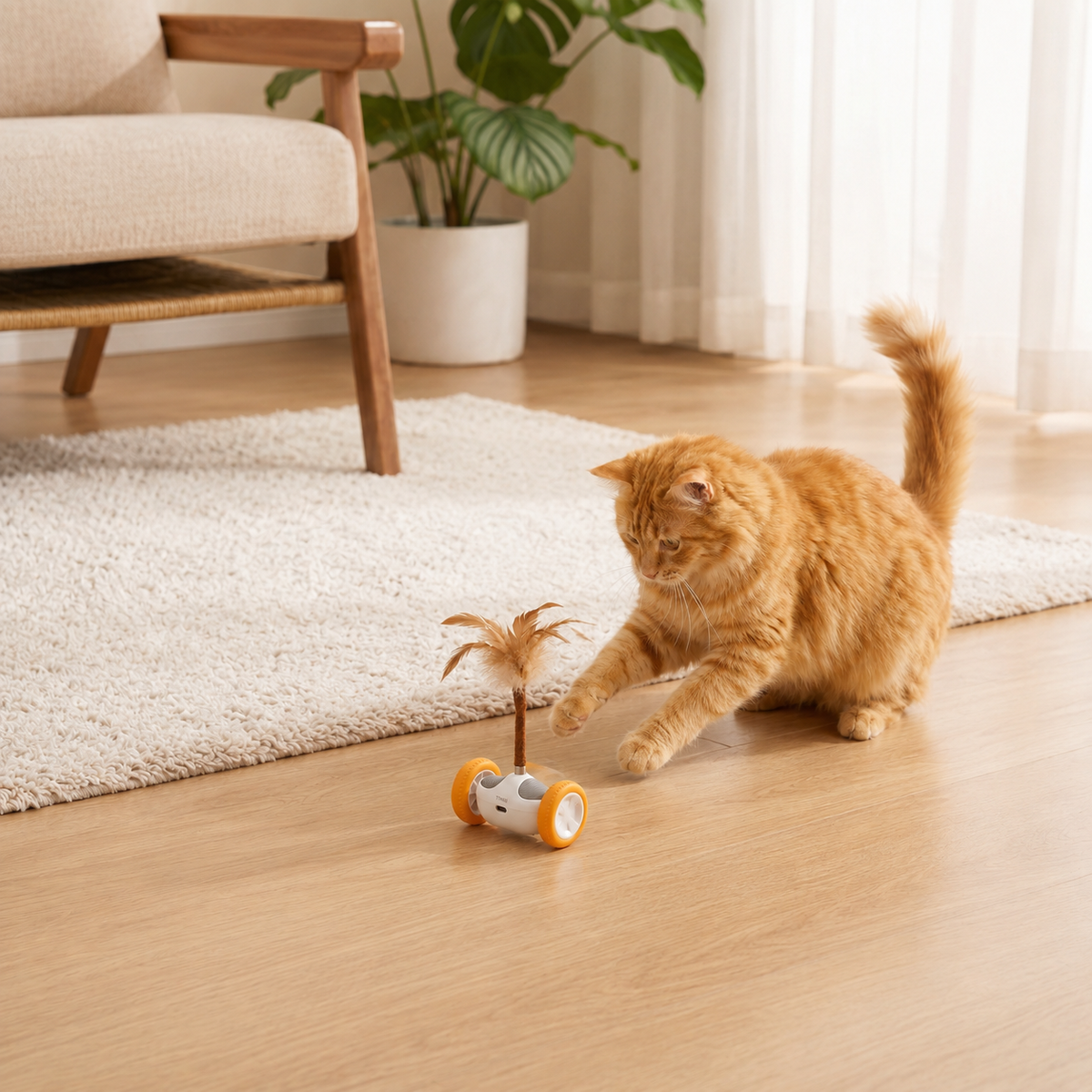 Automatic Feather Cat Toy