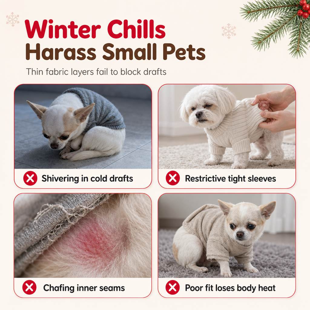 Christmas Reindeer Hooded Flannel Jumpsuit for Small Dogs and Cats