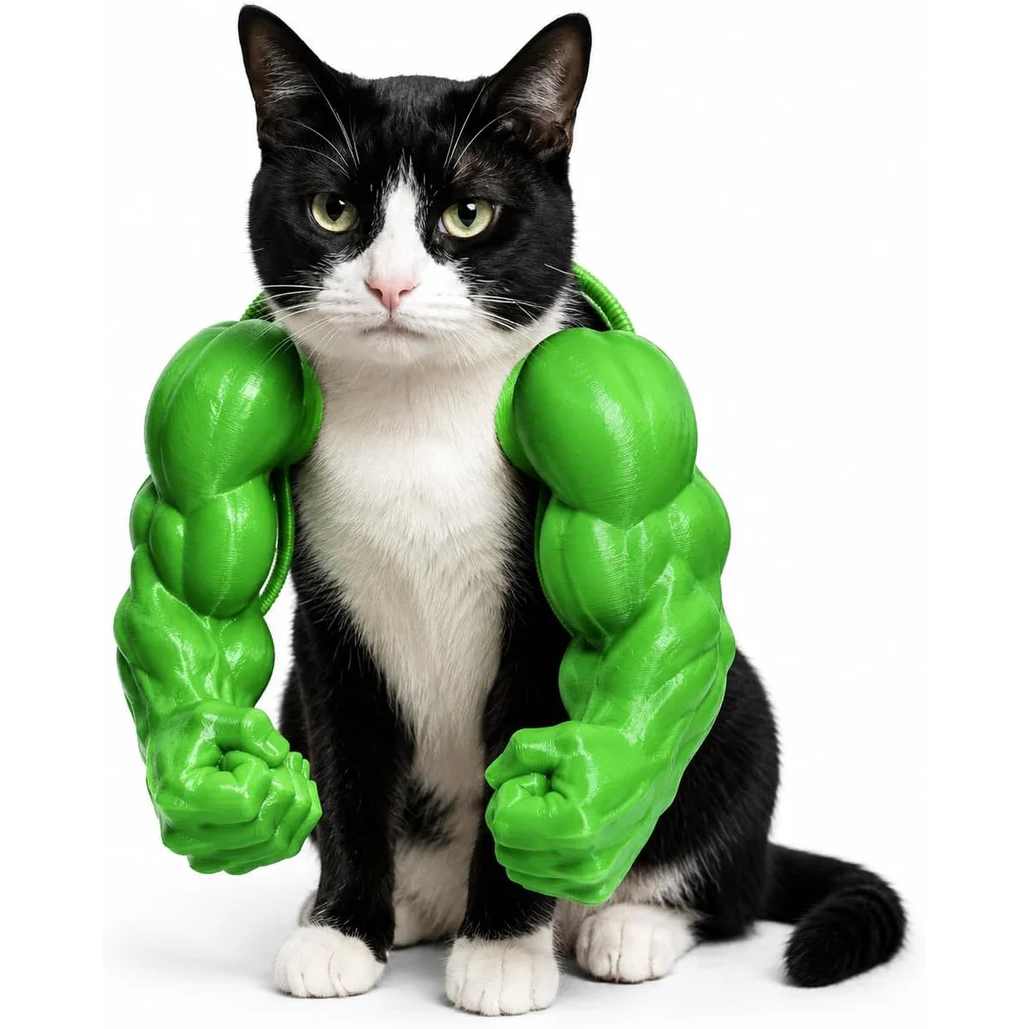 Cat Muscle Arms Hilarious 3D Printed Costume