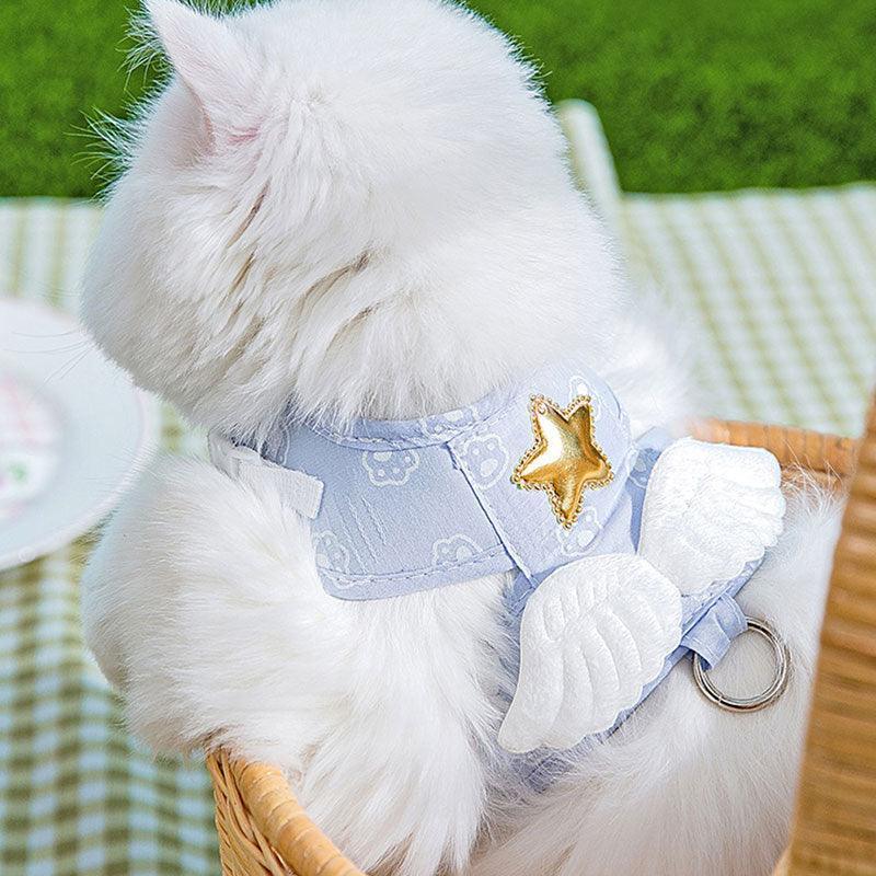 Star Cat harness Wings 2 Color Large Carrier Leash Set